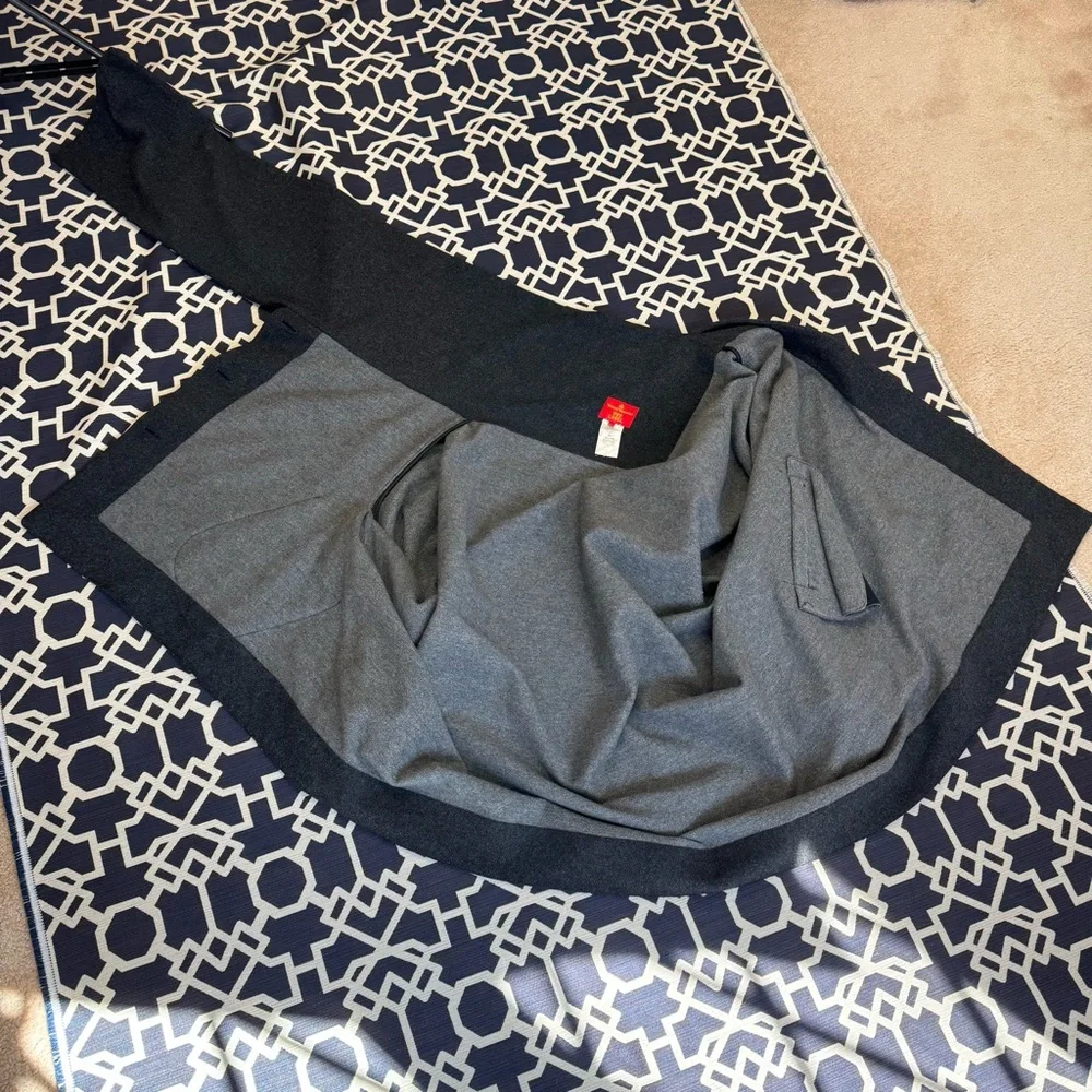 Vivienne Westwood Red Label Asymmetric Draped Wool Scarf Coat Gray Sz M - Picture 11 of 16